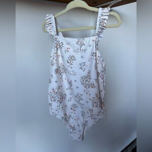 Rylee + Cru Floral Kids Swim One Piece - positano
